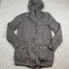 Standard James Perse Utility Jacket Womens 3 Cargo Packable Hood Chore Barn Coat picture