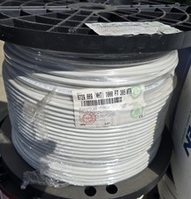 BELDEN 8729 White 4 Conductor 22 AWG Shielded Cable w/Ground 800 FT Spool 800' picture