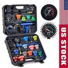 31Pcs Universal Radiator Pressure Tester Kit Coolant Vacuum Type Cooling System picture
