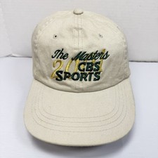 2001 The Masters CBS Sports Strapback Back Hat Original Tiger Woods Win picture