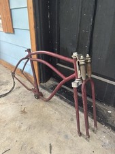 Firestone Super Cruiser Frame, Forks & Headbadge - Tank Bike- Monark picture