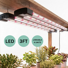 LED Plant Grow Light Full Spectrum 3FT 20W Seedling Flower Hydroponics Dual Tube picture