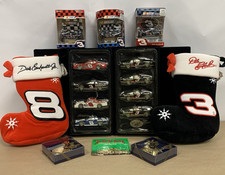 NRFB Vintage Nascar Dale Earnhardt Sr Jr Christmas Ornament Lot Goodwrench Oreo picture