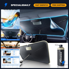 2026 Upgraded Dual Layer Air Cool Windshield Sun Shade Umbrella - UV Protection picture