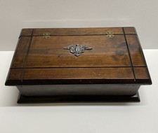 Vtg 70’s Early American Style Slant Keepsake Box W/ Eagle 🦅 picture