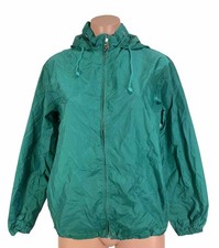 Vtg 50s 60s White Stag Green Rain Packable Stag Pull Zip Jacket Sz M picture