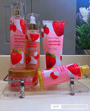 Bodycology Strawberry Cheesecake Mist + Cream + Scrub Set picture