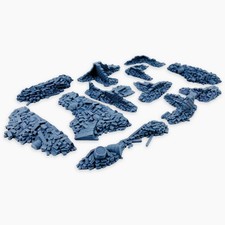 French Town Rubble Set, Multi-Part Terrain Rubble Pieces for Dioramas & Wargamin picture