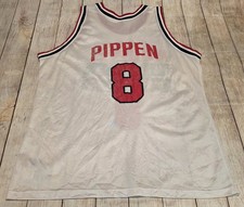 Vintage Champion USA basketball Scottie Pippen #8 Made in the USA Jersey Size 48 picture