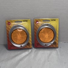 Peterson V472A 3 Inch Amber Reflector Aluminum Housing Lot of 2 New picture