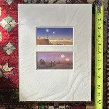 Star Wars Twin Suns Print by Ralph McQuarrie & Erik Tiemens Matted 10x12 picture