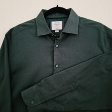 Charles Tyrwhitt  Mens Large Classic  Fit  Non-Iron  Gray Button Up picture