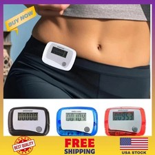 Portable Counter Mini Digital LCD Pedometer Sports Walking Running Step Count... picture