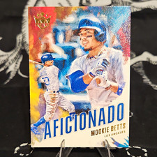 Panini 2020 Diamond Kings Mookie Betts #A-11 Aficionado Holo Blue /99 Dodgers picture