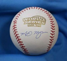 Mike Myers Tri Star MLB Cert Autograph 2004 World Series Signed Baseball picture