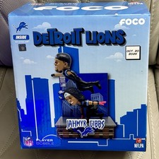 Jahmyr Gibbs & Amon Ra St Brown Touchdown Celebration Mini Bobblehead FOCO NIB picture