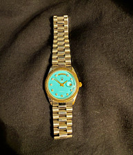 Sicura 17 Jewels Automatic Day/Date 36mm Blue Dial Fluted Bezel picture