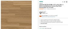 Pallet Sale - Lifeproof Lakeside Hill Oak 22mil Vinyl Flooring - 16 Cases picture