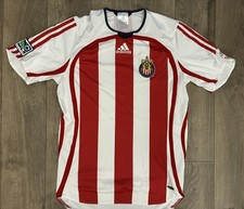 Adidas Club Deportivo Chivas USA Men's small Soccer Jersey Red/White 2007/2008  picture