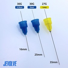 27G, 30G, 30G-XS Dental Plastic Hub Needles Self-Threading Tri-Bevel Point picture