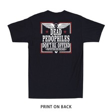 Dead Pedophiles Don't Reoffend Protective Parent (Print on Back) Men's T-Shirt picture