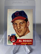 1953 Topps #135 Al Rosen Indians VG *Crease on the back* picture