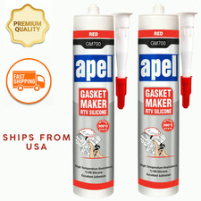 High-Temp Red RTV Silicone Gasket Maker Sealant Heat Resistant  572°F 2x 10.2oz picture
