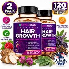 2 pack Rainbow Nutrients ADVANCED Hair Growth Vitamins for Women picture