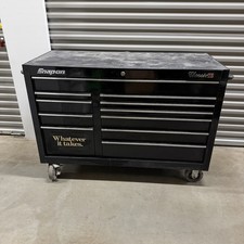 Snap-on Classic 78 Tool Cabinet KRA2411PCHT Black 11-Drawer Roll Cab picture