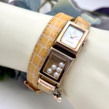 Mikimoto 5-Pearl Dress Watch Case0.6in Wrist6.7in Working picture