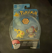 TOMY Pokemon Pikachu vs Hoopa Confined Trading Figure Game Set Painted 2014 picture