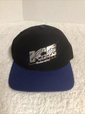 VTG Budweiser Ice Draft Beer Hat Cap Black Blue Snap Back USA NEW OLD STOCK picture