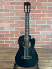 Lanikai Quilted Maple Black Stain Guitelele Acoustic-electric Ukulele picture