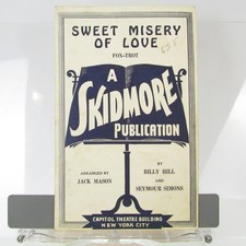 Sweet Misery Of Love Sheet Music FOX-TROT Hill Simons Skidmore Guitar 1936 picture