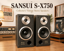 SANSUI S-X750 πRaReπ Collector's Vintage Stereo Speakers picture