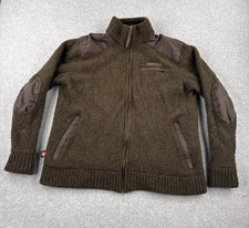 Harkila Jacket Mens L Brown The Viken Sweater Wool Hunting GORE WINDSTOPPER picture