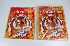 Vintage Saalfield Circus Coloring Books 1976 Color Cutout Rand USA lot of 17 picture
