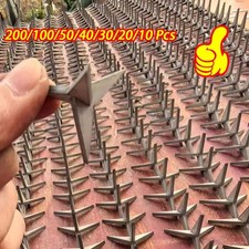 200PC Tire Puncture Spikes Heavy Portable Duty Carbon Steel Triangle Road Spikes picture