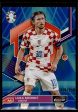 2023 Topps Finest Road to Euro 2024 Luka Modric Blue/Aqua Vaporwave /250 #14 picture