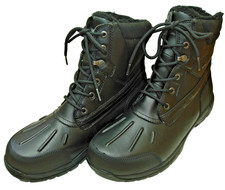 Men’s 11 UGG FELTON Black Waterproof Leather Vibram Winter Boots Light Wear NICE picture
