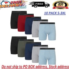 Hanes Men's Super Value Pack Assorted Boxer Briefs, 10-Pack Soft and Breathable picture
