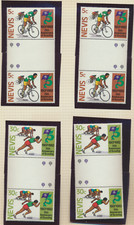 Nevis Stamps Scott #156 To 158, Mint Never Hinged, Gutter Pairs, 10 Total Stamps picture