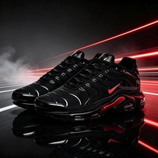 2026 Nike Air Max Plus Men's Shoes Running Sneaker Trainer Black Red picture