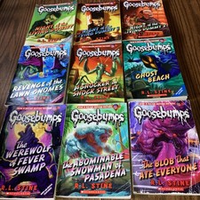 Goosebumps R L Stine Scholastic Books Lot Of 9 Vtg 1993-1998 Flappy Gnomes Blob picture