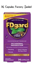 FDgard Occasional Indigestion Dietary Supplement 36 Capsules New Factory Sealed  picture