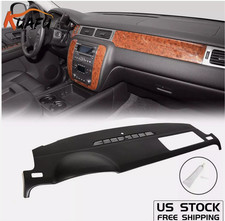 HARD DASHBOARD Dash Cover Cap Black For 2007-2014 Avalanche Suburban Tahoe Yukon picture