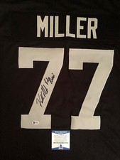 Kolton Miller Signed Autographed Oakland Raiders Custom Jersey BECKETT BAS COA picture