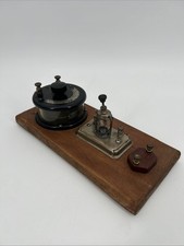 Vtg Wm J Murdock Co. Crystal Radio Bakelite Rare Parts Only Board Mounted UNTEST picture