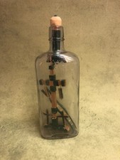 Antique Folk Art Hand Carved Wood Whimsy Bottle Crosses & Jacobs Ladder 1880 #1 picture