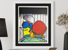 Original Surrealism Abstract Acrylic Painting 16x20 On Canvas Jobu OOAK Neo picture